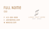 Organic Makeup Brand Letter Business Card Image Preview