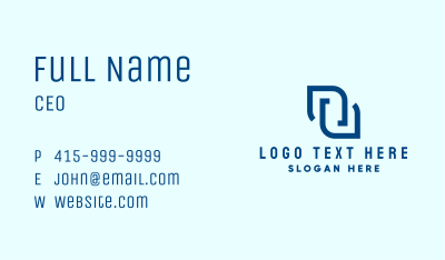 Abstract Blue Company  Business Card Image Preview