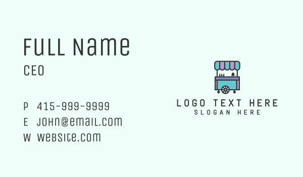 Food Trolley Cart Business Card Design Image Preview