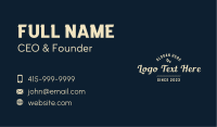 Casual Retro Fashion Wordmark Business Card Image Preview