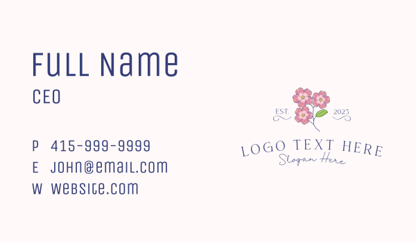 Nature Flower Aroma Business Card Design Image Preview