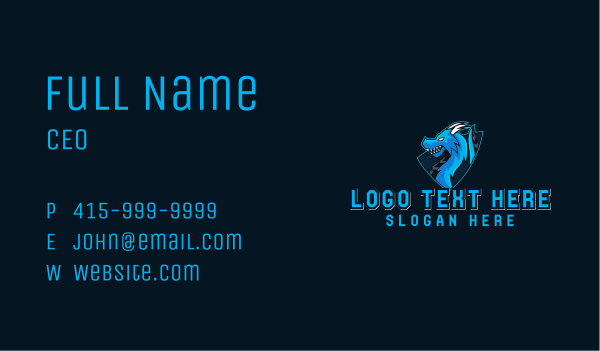 Dragon Gaming Stream Business Card Design Image Preview