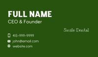 Chalk Wordmark Business Card Image Preview