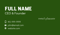 Chalk Wordmark Business Card Image Preview