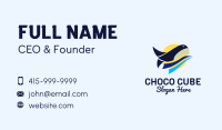 Whale Sun Water Business Card Image Preview