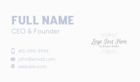 Elegant Script Wordmark Business Card Preview