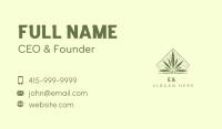 Organic Marijuana Leaf Business Card Image Preview