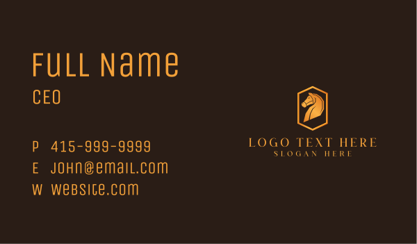 Premium Colt Company Business Card Design Image Preview