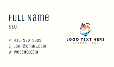 Plane Cruise Travel Business Card Image Preview