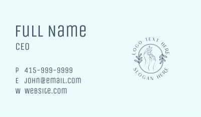 Botanical Skincare Dermatology Business Card Image Preview