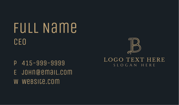 Luxury Beauty Boutique Business Card Design Image Preview