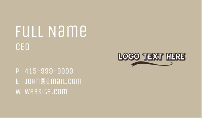 Simplistic Generic Business Business Card Image Preview