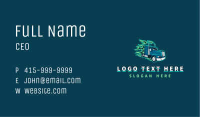 Blazing Truck Courier Business Card Image Preview