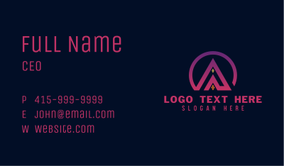 Triangle Business Firm Business Card Image Preview