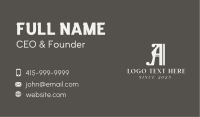 Calligraphy Studio Letter  Business Card Image Preview