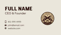 Chainsaw Tree Lumberjack Business Card Image Preview