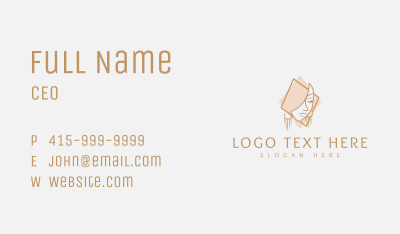 Lady Earrings Jewelry Business Card Image Preview