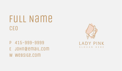 Lady Earrings Jewelry Business Card Image Preview