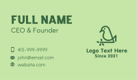 Monoline Eco Bird Business Card Image Preview