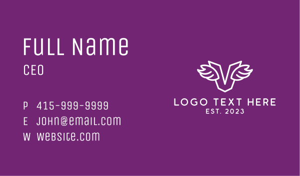 White Logistics Letter V Business Card Design Image Preview