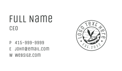 Organic Plant Leaves  Business Card Image Preview