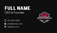 Sport Basketball Shield Business Card Image Preview