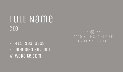 Classic Generic Business Business Card Image Preview