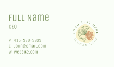 Floral Leaf Garden Business Card Image Preview