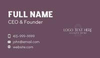 Premium Professional Wordmark Business Card Image Preview