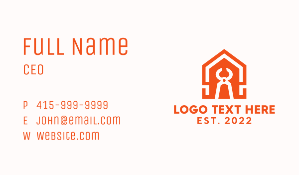 Pliers Home Improvement Contractor  Business Card Design Image Preview