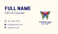 Artistic Butterfly Kite Business Card Image Preview