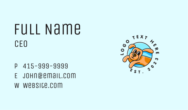 Pet Dog Animal Veterinary Business Card Design Image Preview