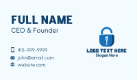 Locksmith Acoustic Guitar  Business Card Design