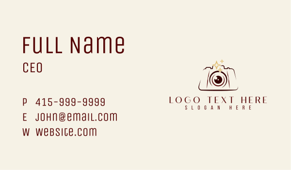 Events Media Photographer Business Card Design Image Preview