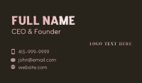 Premium Generic Brand Business Card Design