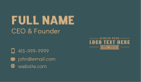 Vintage Rustic Western Business Card Image Preview