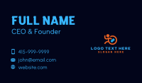 Running Businessman Recruitment Business Card Image Preview