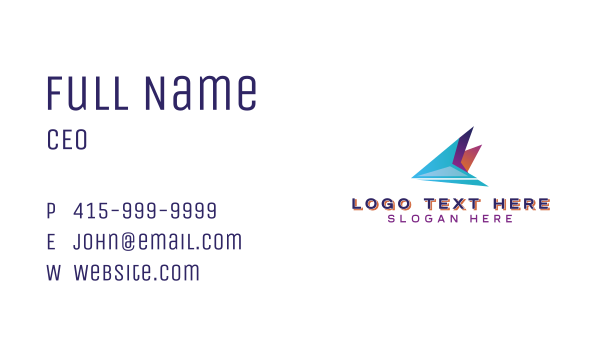 Plane Shipping Delivery Business Card Design Image Preview