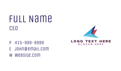 Plane Shipping Delivery Business Card Image Preview