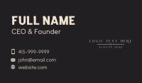 Luxury Minimalist Company Business Card Design