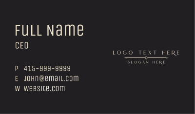 Luxury Minimalist Company Business Card Image Preview