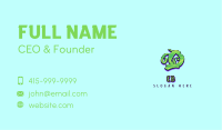 Green Graffiti Art Letter O Business Card Image Preview
