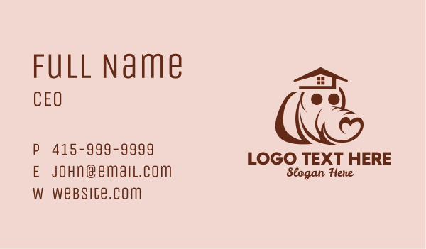 Heart Dog House  Business Card Design Image Preview