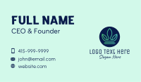 Leafy Nature Crown Business Card Image Preview