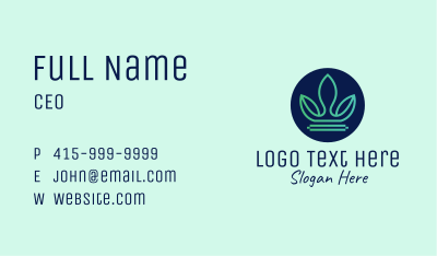 Leafy Nature Crown Business Card