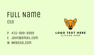 Surprised Lion Business Card Image Preview