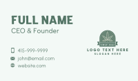 Cannabis Leaf Emblem Business Card Image Preview