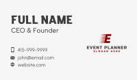 Fast Moving Letter Business Card Image Preview