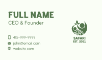 Green Vegetarian Wellness Business Card Image Preview