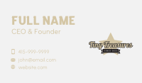 Star Sports Team Wordmark Business Card Image Preview